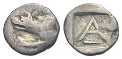 Greek Argolis, Argos. Triobol or hemidrachm circa 330-270 BC, AR 14.71 mm, 2.32 g. About VF