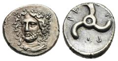 Ancient Greek World Dynasts of Lycia. Perikles. Phellos (?), circa 380-360 BC. Third Stater (Silver, 15.47 mm, 3.07 g). Laureate and draped bust of Perikles facing slightly left. Rev. 'Perikles' (in L