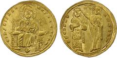 Ancient - Roman & Byzantine BYZANTINE EMPIRE: Romanus III Argyrus, 1028-1034, AV histamenon nomisma (4.42g), Constantinople, S-1820, Christ enthroned, nimbate and wearing pallium & colobium, holding b