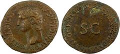 Ancient - Roman & Byzantine ROMAN EMPIRE: Germanicus, died 19 AD, AE as (12.02g), Rome, 37/8 AD, RIC-35 (Caligula), posthumous issue by his son, Caligula, bare head of Germanicus left, GERMANICVS CAES