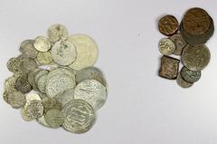 Group Lots - Islamic ISLAMIC: MEDIEVAL ISLAMIC: LOT of 44 silver & 8 copper coins, including Silver: Timurid (1); Ayyubid (1, half dirham); Artuqid (2); Ilkhan (5, all of Uljaytu type B, one of Baghda