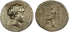 Ancient - Greek SELEUKID KINGDOM: Antiochos, son of Seleukos IV, 175 BC, AR tetradrachm (17.05g), Antioch on the Orontes, SC-1369b, SMA-46, struck September-October/November 175 BC, diademed head righ