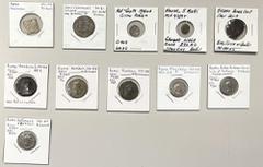 Group Lots - Ancient ANCIENT & OTHER (ASSORTED): LOT of 11 coins, including Roman Empire: 3 AR denarii (Septimius Severus, Julia Domna, Elagabalus) and 3 later pieces (Aurelian x2, Theodosius I); Anci