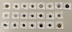 Group Lots - Assorted Worldwide WORLDWIDE: LOT of 22 coins, including 3 Central Asia cash coins (pre-Islamic Samarkand, and Paikend cf. Zeno-256207, plus Proto-Qarakhanid A-P1510), 5 of Golden Horde (