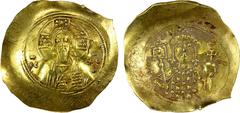 Ancient - Roman & Byzantine BYZANTINE EMPIRE: Michael VII Doukas, 1071-1078, AV histamenon nomisma (4.47g), Constantinople, S-1868, Christ Pantokrator // half-length bust of Michael facing, wearing cr