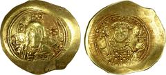 Ancient - Roman & Byzantine BYZANTINE EMPIRE: Michael VII Doukas, 1071-1078, AV histamenon nomisma (4.39g), Constantinople, S-1868, Christ Pantokrator // half-length bust of Michael facing, wearing cr