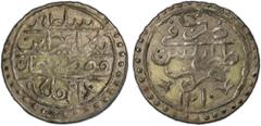 Islamic - Anatolia & Ottoman TRIPOLI: Selim III, 1789-1807, AR 10 para (2.50g), Tarabulus Gharb, AH1210, KM-61, with two-petal flower instead of regnal year above the reverse, with an additional 3-pet