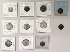 Ancient - Roman ROMAN EMPIRE: LOT of 11 coins, including 5 AR antoniniani (Gordian III, Philip I, Philip II, Aemilian, Valerian I), 3 AEs (Probus, Constantinian commemorative, Barbarian imitation of C
