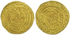 FATIMID: al-Mustansir, 1036-1094, AV dinar (4.03g), Sur (Tyre), AH454, A-719.3, Nicol-1933, lovely Extremely Fine to About Uncirculated.