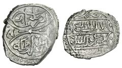 OTTOMAN EMPIRE: Süleyman çelebi, 1403-1410, AR akçe (1.11g), Edirne, AH813, A-1296A, NP-24, nice strike with only minor weakness, VF, RR.