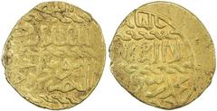 BURJI MAMLUK: al-Ashraf Tumanbay II, 1516-1517, AV ashrafi (3.20g), al-Qahira, AH(922), A-1045, B-904b (same dies), date confirmed by die-link, Fine, RR. A similar example, from the same dies, sold at