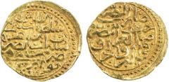 Islamic - Ottoman Empire OTTOMAN EMPIRE: Selim II, 1566-1574, AV sultani (3.51g), Novaberde, AH974, A-1324, Damali-NO-A1, decent strike, tiny ding at the edge, very rare mint for gold, VF to EF, R, ex