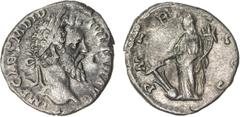 Ancient ROMAN EMPIRE: Didius Julianus, 193 AD, AR denarius (2.41g), Rome, S-6073, P M TR P COS, Fortuna standing, holding rudder on globe & cornucopia, VF, R. Didius Julianus replaced Pertinax on 28 M