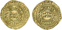 World - Europe CRUSADER KINGDOMS: Anonymous, ca. 1200-1260, AV dinar (4.01g), "Misr" ND, Ma-5, based on Egyptian dinar of the Fatimid al-Amir, EF-AU.