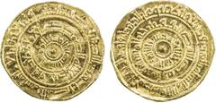 Islamic - Egypt & Syria FATIMID: al-Mustansir, 1036-1094, AV dinar (4.18g), Misr, AH443, A-719A, Nicol-2125, slightly uneven surfaces, EF.