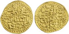 Islamic - Ottoman Empire OTTOMAN EMPIRE: Selim I, 1512-1520, AV sultani (3.42g), Hizan, AH924, A-1314, Damali-, fully clear mint name and date below the obverse, mint reported by Damali and on CoinArc