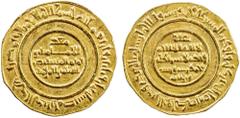 Islamic - Egypt & Syria FATIMID: al-Mustansir, 1036-1094, AV dinar (4.20g), Misr, AH438, A-719.1, faint hairlines, lovely lustrous surfaces, AU.
