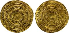 Islamic - Egypt & Syria FATIMID: al-Mu'izz, 953-975, AV dinar (4.00g), al-Mansuriya, AH344, A-697.1, Nicol-395, VF.