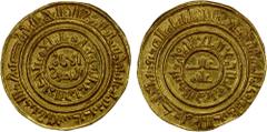 Islamic - Egypt & Syria FATIMID: al-Âmir al-Mansur, 1101-1130, AV dinar (3.98g), al-Iskandariya, AH510, A-729, Nicol-2455, Unc.
