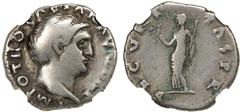 Ancient - Greek & Roman ROMAN EMPIRE: Otho, January-April 69 AD, AR denarius, RIC-10, bare head right, IMP OTHO CAESAR AVG TR P // Securitas standing facing, holding wreath and scepter, SECVRI-TAS P R