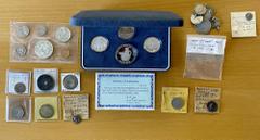 Group Lots - World Coins WORLDWIDE: LOT of 19 diverse singles and sets, including Greek Imperial Gallienus BI tetradrachm Milne-4070, Roman Empire Faustina Junior AR denarius RIC-686, Roman Empire Did