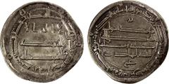 Islamic - Umayyad & Abbasid ABBASID: al-Hadi, 785-786, AR dirham (2.91g), Madinat al-Salam, AH169, A-217.2, with br above and the letter 'ayn below the reverse field, bold VF.