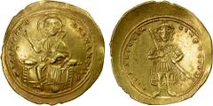 Ancient - Roman & Byzantine BYZANTINE EMPIRE: Isaac I Comnenus, 1057-1059, AV histamenon nomisma (4.46g), Constantinople, S-1843, Christ enthroned, nimbate, raising hand in benediction and holding the