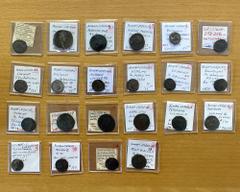 Group Lots - Ancient ROMAN EMPIRE: LOT of 22 coins, including Antoninus Pius (AE sestertius RIC-967 F-VF, AE as RIC-1028 VF), Marcus Aurelius (AE dupondius), Severus Alexander (AR denarius), 9 BI anto