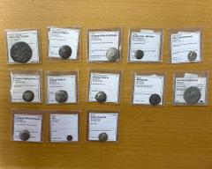 Group Lots - Ancient ANCIENT: Celtic, Arabia, Indo-Greek, LOT of 13 silver coins, including Celtic: 6 lower Danubian imitations of Philip III drachm, plus an Eastern European issue imitating Thasos te