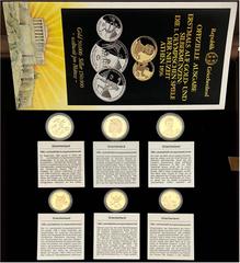 Ausländische Goldmünzen und -medaillen Ausländische Goldmünzen und -medaillen, Griechenland, Republik, 1973 bis heute Komplette Serie zu 3 X 5000 und 3 X 2500 Drachmen 1981/1982 zur Leichtathletik-Eur