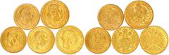 Gold der Habsburger Erblande und Österreichs Gold der Habsburger Erblande und Österreichs, Haus Habsburg, Franz Joseph I., 1848-1916 5 offizielle Neuprägungen: 4 Florin 1892 , 8 Florin 1892, Dukat 191