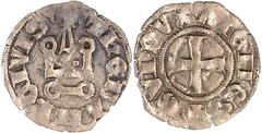 Ausländische Münzen und Medaillen Ausländische Münzen und Medaillen, Griechenland-Athen, Gui II. de la Roche, 1287-1308 Denier Tournois, Theben. fast sehr schön. Metcalf 1067.