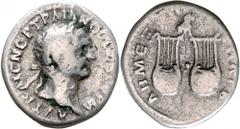 Provinzialrömische Münzen Lykien Trajan 98-117. Trajan 98-117. Drachme, Jahr 2 = 98/99. Bel. Kopf r./2 Lyrae, darüber Eule. BMC 9. schön