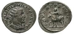 Kaiserzeit Philippus I. Arabs 244-249. Antoninian 244/247. Drap. Brb. mit Strahlenbinde r./ADVENTVS AVG. Philip reitet l. RIC 26b vorzüglich