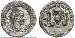 ROMAN COINS ROMAN EMPIRE HOSTILIANUS, 251 As Caesar under Traianus Decius. Antoninianus, 250-251. AR 3.80 g. C VALENS HOSTIL MES QVINTVS NC Youthful, radiate and draped bust r. Rev. PIETAS AVGVSTORVM 