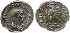 Ancient Coins Syria, Seleucis and Pieria. Antioch. Philip I. BI Tetradrachm (13.30 g), AD 244-249 AD 248. ΑΥΤΟΚ Κ Μ ΙΟΥΛΙ ΦΙΛΙΠΠΟC CEΒ, laureate, draped and cuirassed bust of Philp I right. Reverse: Δ