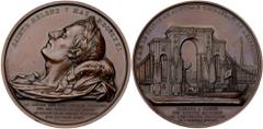 World Coins Louis Philippe (1830-1848). Bronze Medal. 63.5 mm. On the Transfer of Napoleon's Body from St. Helena to Rouen onward to Paris, 1840. By A.J. Depaulis Laureate head left of Napoleon on his