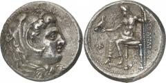 The Prospero Collection of Ancient Greek Coins. KINGDOM OF MACEDON. Alexander III, The Great (336-323 B.C.), Silver Dekadrachm, 42.28g,. Minted at Babylon, struck during the lifetime of Alexander, c.3