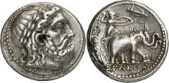 ANCIENT COINS. GREEK COINS. SELEUKID KINGDOM OF SYRIA. SELEUKOS I NIKATOR, 312-281 B.C. Tetradrachm, Susa, after 295 B.C. AR 17.18 g. Laureate head of Zeus r. Rev. BA ; 2 4. A ; left, ;. 4. = 3 8 = be