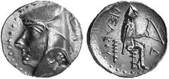 ANCIENT COINS GREEK COINS THE ARSACID KINGDOM OF PARTHIA ARSACES II, 211-191 No.: 169 Estimate: $ 300 d=18 mm Drachm. AR 4.13 g. Diademed head l., wearing bashlik. Rev. ARSAKOU Archer seated l. on dip