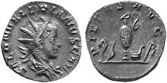 ANCIENT COINS ROMAN COINS IMPERIAL COINAGE SALONINUS, their younger son No.: 390 Estimate: $ 150 d=21 mm Antoninianus, Cologne, 259-260. AR 2.66 g. SALON VALERIANVS CAES Youthful radiate and draped bu