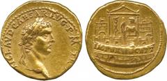 ANCIENT COINS. Roman Coins. Mint of Rome unless otherwise stated. Claudius (A.D. 41-54), Gold Aureus, 7.86g, 12h.Mint of Lugdunum, struck A.D. 41-42. TI CLAVD CAESAR AVG P M TR P , head of Claudius fa