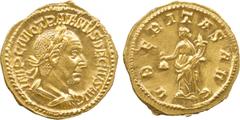 ANCIENT COINS. Roman Coins. Mint of Rome unless otherwise stated. Trajan Decius (A.D. 249-251), Gold Aureus, 4.31g, 5h.Struck A.D. 249-251. IMP C M Q TRAIANVS DECIVS AVG , bust of Trajan Decius facing