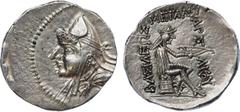 ANCIENT COINS, The David Sellwood Collection of Parthian Coins , Phriapatius (185-170 BC) through to Mithradates I (164-132 BC), Period 172-148 BC, Silver Drachm, 3.98g, 12h. Minted at Hekatompylos(?)