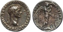 ANCIENT COINS , ROMAN COINS, Cl audius (AD 41-54), Silver Denarius, 3.8g. Mint of Rome, AD 51/2. TI CLAVD CAESAR AVG P M TR P XI IMP P P COS V , laureate head of Claudius facing right. Rev. PACI AVGVS
