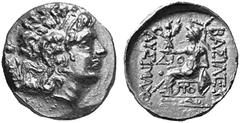 THE FREDERICK M. BAYER COLLECTION OF ANCIENT GREEK COINS KINGDOM OF THRACE No.: 32 Estimation: $ 1000.- d=20 mm LYSIMACHUS, 306-281. Stater, gold, posthumous, Tomis, about 90-70. AV 8.32 g. Similar to