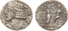 ANCIENT COINS, KINGS OF PARTHIA, Parthian Kingdom. Pakoros I (c. AD 78-120). Billon Tetradrachm, 8.72g, Seleukeia on the Tigris, Xandikos 404 SE (March, AD 93). Diademed beardless bust of Pakoros I le