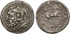 Ancient Coins, ANCIENT GREEK COINS Sicily, Syracuse. Fifth Democracy. Silver 6 Litrai (4.36 g), 214-212 BC. Bearded head of Herakles left, wearing lion’s skin headdress. Rev. SURAKOSI[WN] in exergue, 