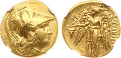 Ancient Coins, ANCIENT GREEK COINS Macedonian Kingdom. Alexander III ‘the Great’. Gold Stater (8.58 g), 336-323 BC. Sardes, lifetime issue, ca. 330/25-324/3 BC. Head of Athena to right, wearing creste