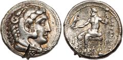 Ancient Coins, ANCIENT GREEK COINS Macedonian Kingdom. Alexander III ‘the Great’. Silver Tetradrachm (17.18 g), 336-323 BC. Myriandros or Issos, lifetime issue, ca. 325-324/3 BC. Head of Herakles righ